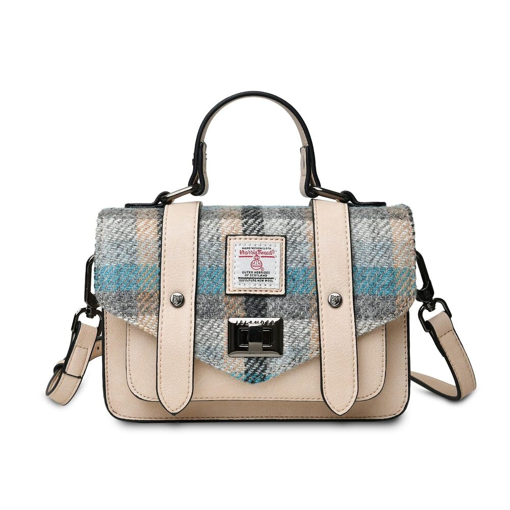 5786 Harris Tweed Mini Satchel, Islander Tartan, Small